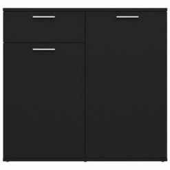 VidaXL Buffet Noir 80x36x75 cm Aggloméré -Buffets & bahuts Soldes image 6 805771