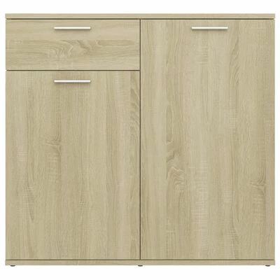 VidaXL Buffet Chêne sonoma 80x36x75 cm Aggloméré 6 VidaXL Buffet Chêne sonoma 80x36x75 cm Aggloméré – Image 6