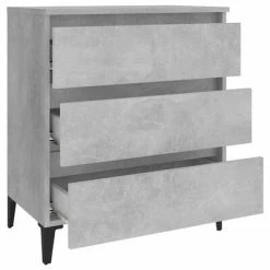 VidaXL Buffet Gris béton 60x35x69 cm Aggloméré -Buffets & bahuts Soldes image 6 806098