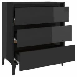 VidaXL Buffet Gris brillant 60x35x69 cm Aggloméré 11 VidaXL Buffet Gris brillant 60x35x69 cm Aggloméré -Buffets & bahuts Soldes image 6 806102