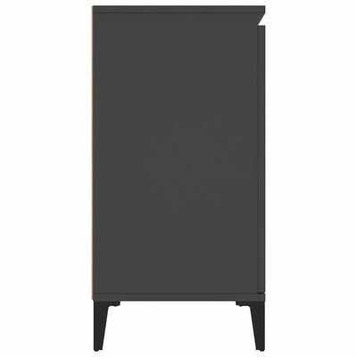 VidaXL Buffet Gris 104x35x70 cm Aggloméré 6 VidaXL Buffet Gris 104x35x70 cm Aggloméré – Image 6