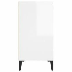 VidaXL Buffet Blanc brillant 104x35x70 cm Aggloméré -Buffets & bahuts Soldes image 6 806118