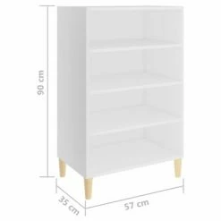 VidaXL Buffet Blanc 57x35x90 cm Aggloméré 11 VidaXL Buffet Blanc 57x35x90 cm Aggloméré -Buffets & bahuts Soldes image 6 806121