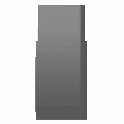 VidaXL Armoire latérale Gris brillant 60x26x60 cm Aggloméré 6 VidaXL Armoire latérale Gris brillant 60x26x60 cm Aggloméré – Image 6