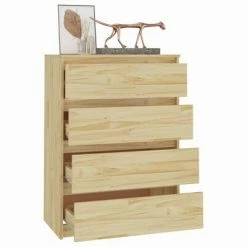 VidaXL Armoire d'appoint 60x36x84 cm Bois de pin massif -Buffets & bahuts Soldes image 6 808103