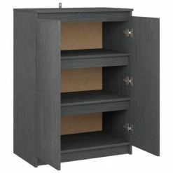 VidaXL Buffet Gris 60x36x84 cm Bois de pin massif 11 VidaXL Buffet Gris 60x36x84 cm Bois de pin massif -Buffets & bahuts Soldes image 6 808110