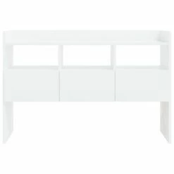 VidaXL Buffet Blanc brillant 105x30x70 cm Aggloméré -Buffets & bahuts Soldes image 6 808383