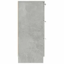 VidaXL Buffet Gris béton 60x30x70 cm Bois d'ingénierie -Buffets & bahuts Soldes image 6 811074