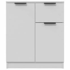 VidaXL Buffet Blanc 60x30x70 cm Bois d'ingénierie -Buffets & bahuts Soldes image 6 811106