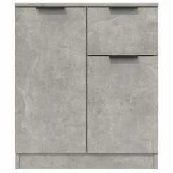 VidaXL Buffet Gris béton 60x30x70 cm Bois d'ingénierie -Buffets & bahuts Soldes image 6 811110