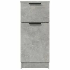 VidaXL Buffet Gris béton 30x30x70 cm Bois d'ingénierie -Buffets & bahuts Soldes image 6 811123