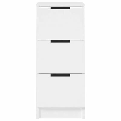 VidaXL Buffet Blanc 30x30x70 cm Bois d'ingénierie 6 VidaXL Buffet Blanc 30x30x70 cm Bois d'ingénierie – Image 6