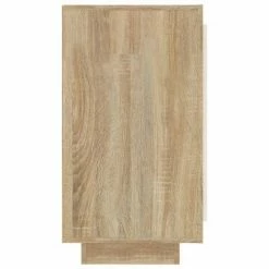 VidaXL Buffet Blanc et chêne sonoma 80x40x75 cm -Buffets & bahuts Soldes image 6 811831