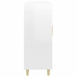 VidaXL Buffet Blanc brillant 69,5x34x90 cm Bois d'ingénierie -Buffets & bahuts Soldes image 6 812120