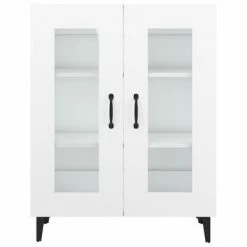 VidaXL Buffet Blanc 69,5x34x90 cm Bois d'ingénierie -Buffets & bahuts Soldes image 6 812123