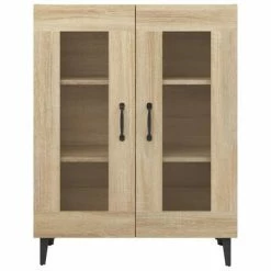 VidaXL Buffet Chêne sonoma 69,5x34x90 cm Bois d'ingénierie -Buffets & bahuts Soldes image 6 812126