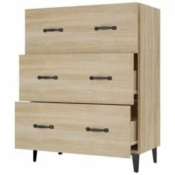 VidaXL Buffet Chêne sonoma 69,5x34x90 cm Bois d'ingénierie -Buffets & bahuts Soldes image 6 812162