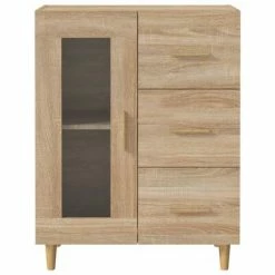 VidaXL Buffet Chêne sonoma 69,5x34x90 cm Bois d'ingénierie -Buffets & bahuts Soldes image 6 812207