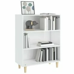 VidaXL Buffet Blanc brillant 69,5x32,5x90 cm Bois d'ingénierie -Buffets & bahuts Soldes image 6 812246