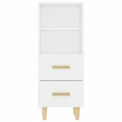 VidaXL Buffet Blanc 34,5x34x90 cm Bois d'ingénierie -Buffets & bahuts Soldes image 6 812357