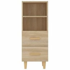 VidaXL Buffet Chêne sonoma 34,5x34x90 cm Bois d'ingénierie -Buffets & bahuts Soldes image 6 812360