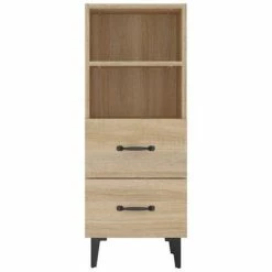 VidaXL Buffet Chêne sonoma 34,5x34x90 cm Bois d'ingénierie -Buffets & bahuts Soldes image 6 812369