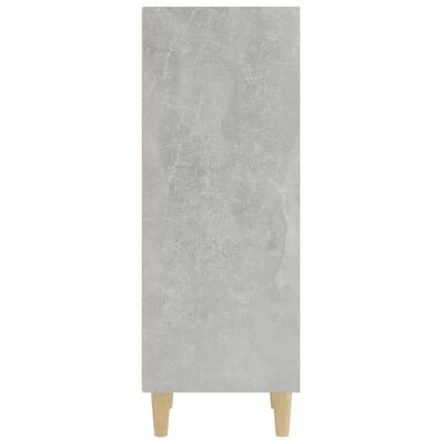 VidaXL Buffet Gris béton 34,5x32,5x90 cm Bois d'ingénierie 6 VidaXL Buffet Gris béton 34,5x32,5x90 cm Bois d'ingénierie – Image 6