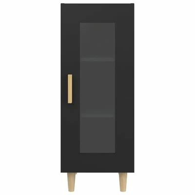 VidaXL Buffet Noir 34,5x34x90 cm Bois d'ingénierie 6 VidaXL Buffet Noir 34,5x34x90 cm Bois d'ingénierie – Image 6
