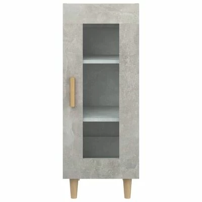 VidaXL Buffet Gris béton 34,5x34x90 cm Bois d'ingénierie 6 VidaXL Buffet Gris béton 34,5x34x90 cm Bois d'ingénierie – Image 6