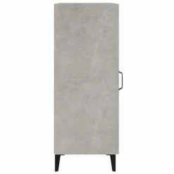 VidaXL Buffet Gris béton 34,5x34x90 cm Bois d'ingénierie -Buffets & bahuts Soldes image 6 812424