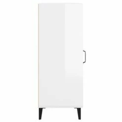 VidaXL Buffet Blanc brillant 34,5x34x90 cm Bois d'ingénierie -Buffets & bahuts Soldes image 6 812426