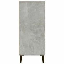 VidaXL Buffet Gris béton 90x34x80 cm Bois d'ingénierie -Buffets & bahuts Soldes image 6 812505