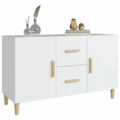 VidaXL Buffet Blanc 100x36x60 cm Bois d'ingénierie -Buffets & bahuts Soldes image 6 812510