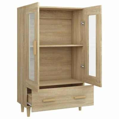 VidaXL Buffet Chêne sonoma 70x31x115 cm Bois d'ingénierie 6 VidaXL Buffet Chêne sonoma 70x31x115 cm Bois d'ingénierie – Image 6