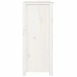 VidaXL Buffet Blanc 70x35x80 cm Bois massif de pin -Buffets & bahuts Soldes image 6 813735