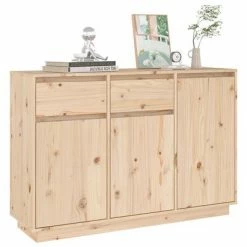 VidaXL Buffet 110x34x75 cm Bois massif de pin 11 VidaXL Buffet 110x34x75 cm Bois massif de pin -Buffets & bahuts Soldes image 6 814329