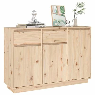 VidaXL Buffet 110x34x75 cm Bois massif de pin 6 VidaXL Buffet 110x34x75 cm Bois massif de pin – Image 6