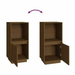 VidaXL Buffet Marron miel 38x35x80 cm Bois massif de pin -Buffets & bahuts Soldes image 6 814347