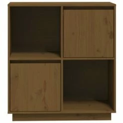 VidaXL Buffet Marron miel 74x35x80 cm Bois massif de pin -Buffets & bahuts Soldes image 6 814352