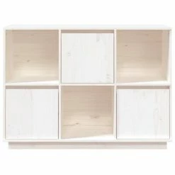 VidaXL Buffet Blanc 110,5x35x80 cm Bois massif de pin 11 VidaXL Buffet Blanc 110,5x35x80 cm Bois massif de pin -Buffets & bahuts Soldes image 6 814355