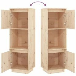 VidaXL Buffet 38x35x117 cm Bois massif de pin -Buffets & bahuts Soldes image 6 814359