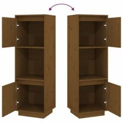 VidaXL Buffet Marron miel 38x35x117 cm Bois massif de pin -Buffets & bahuts Soldes image 6 814362