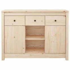 VidaXL Buffet 100x35x74,5 cm Bois massif de pin -Buffets & bahuts Soldes image 6 814549