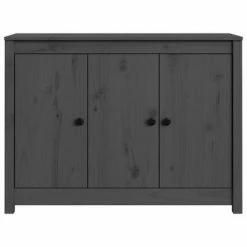 VidaXL Buffet Gris 100x35x74 cm Bois massif de pin -Buffets & bahuts Soldes image 6 814561