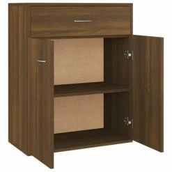 VidaXL Buffet Chêne marron 60x30x75 cm Bois d'ingénierie -Buffets & bahuts Soldes image 6 815377