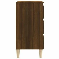 VidaXL Buffet Chêne marron 60x35x69 cm Bois d'ingénierie -Buffets & bahuts Soldes image 6 815806