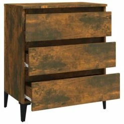 VidaXL Buffet Chêne fumé 60x35x69 cm Bois d'ingénierie -Buffets & bahuts Soldes image 6 815807