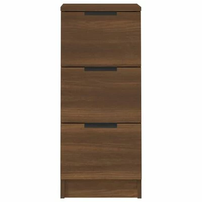 VidaXL Buffets 2 pcs Chêne marron 30x30x70 cm Bois d'ingénierie 6 VidaXL Buffets 2 pcs Chêne marron 30x30x70 cm Bois d'ingénierie – Image 6