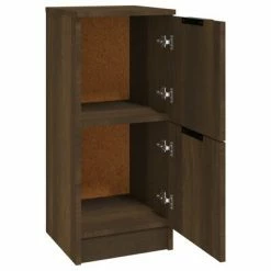 VidaXL Buffets 2 pcs Chêne marron 30x30x70 cm Bois d'ingénierie -Buffets & bahuts Soldes image 6 817023