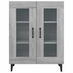 VidaXL Buffet Sonoma gris 69,5x34x90 cm Bois d'ingénierie -Buffets & bahuts Soldes image 6 817337